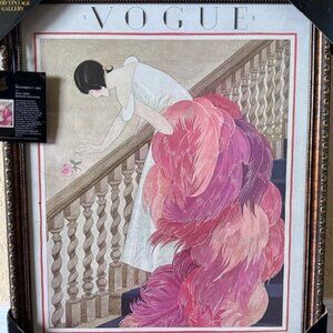Framed Vogue Magazine Cover Art Print - New York Winter Fashions
